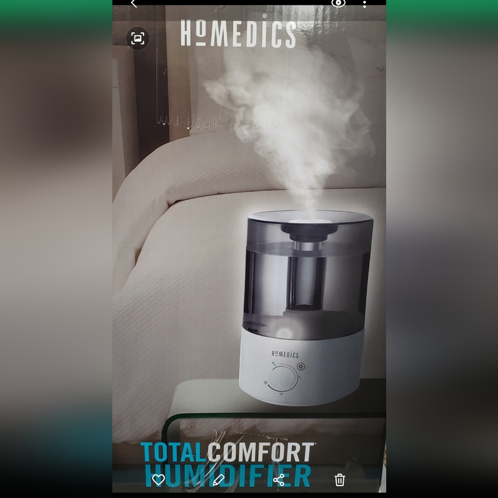 NEW HOMEDICS Total Comfort Humidifier